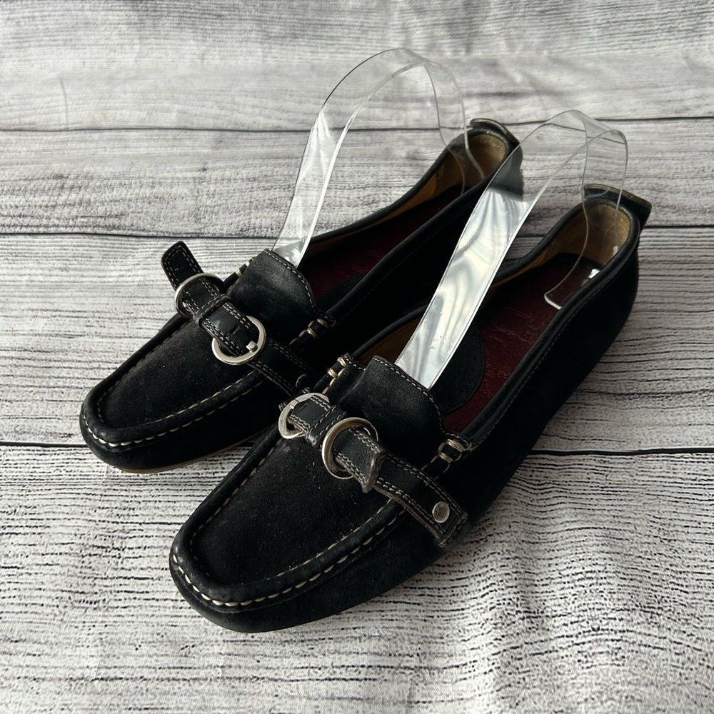 Coach Jillian Black loafer flats size 7.5
